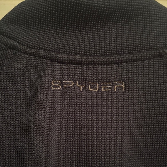 Spyder Men's Navy and Charcoal Ski Jacket - Picture 6 of 10